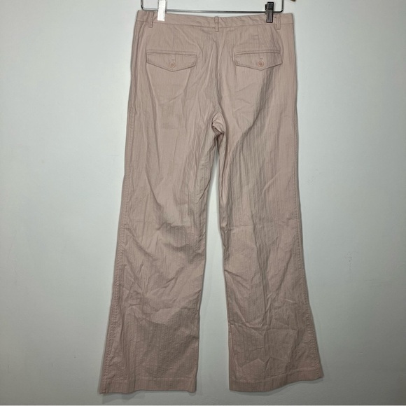 Express Editor pants textured wide leg low rise light pink size 6 - Picture 4 of 6